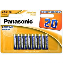 Батарейка Panasonic ALKALINE POWER лужна AAA блістер, 20 шт.