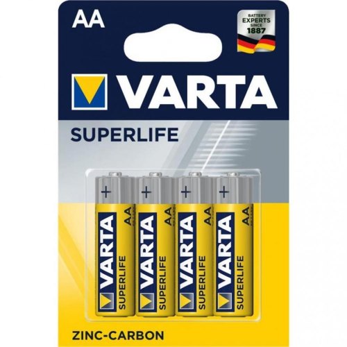Батарейка VARTA Super Heavy Duty  вугільно-цинкова AA BLI 4 блістер, 4 шт.