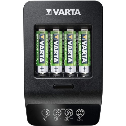 Зарядний пристрій VARTA LCD Smart Plus Charger + Акумулятор NI-MH AA 2100 мАг, 4 шт.