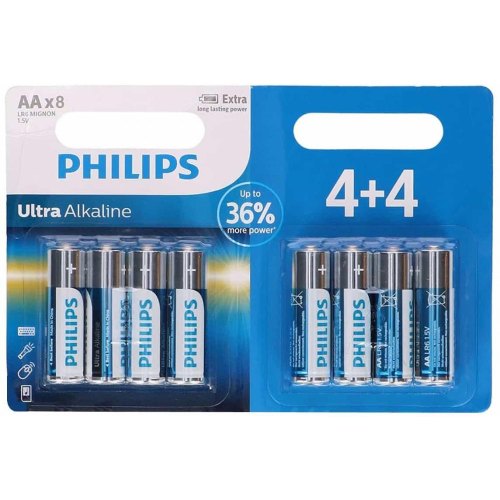 Батарейка Philips Ultra Alkaline лужна AA блістер, 8 шт