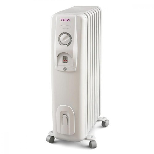 Оливний радіатор TESY CC 2008 E05 R 2 кВт, 3 режими обігріву, до 24 м2, 8 Т-образних секцій, мех. керування