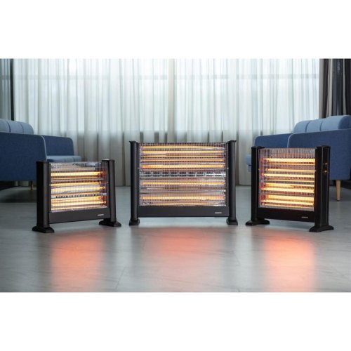 Обігрівач інфрачервоний Ardesto IHS-1650 1.65 кВт, до 15 м2, кварцовий нагрів. елемент, мех. керування, підлоговий