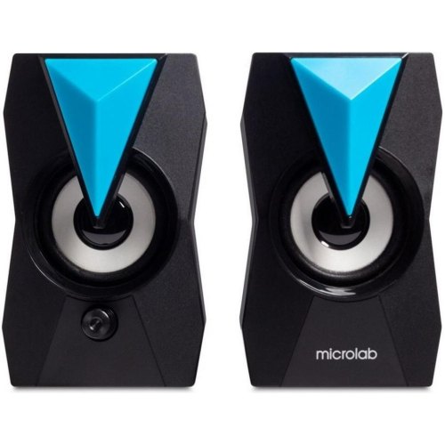 Акустична система 2.0 Microlab B-22, 6Вт RGB Led USB чорна