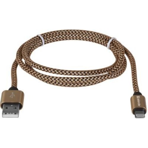 Кабель USB AM-Lightning M, 1.0 м, золотистий, 01-03T PRO Defender