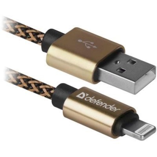Кабель USB AM-Lightning M, 1.0 м, золотистий, 01-03T PRO Defender