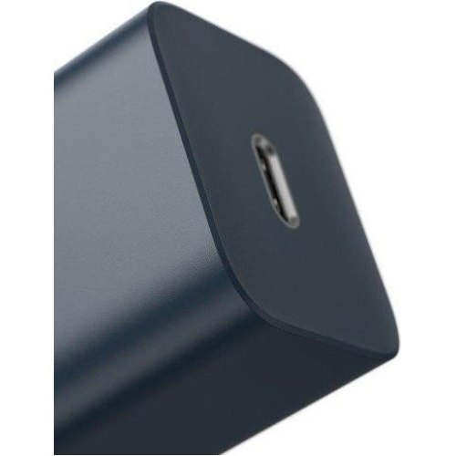 МЗП Baseus Super Si Quick Charger 1C for APPLE 20W (+ Simple Wisdom Data Cable Type-C to Lightning 1m), Blue