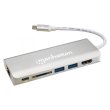Док-станція USB3.1 Type-C --> HDMI/USB 3.0x2/RJ45/SD/PD 60W Hub 7-in-1 Manhattan