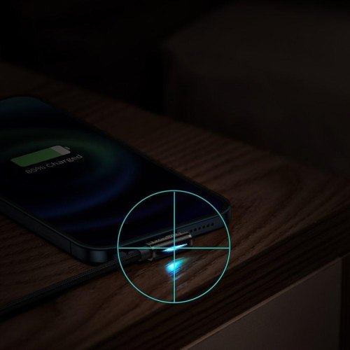 Кабель USB AM-Lightning M, 2 м, 2.4A, 90° Чорний, Legend Series Elbow CALCS Baseus