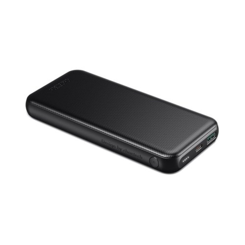 Зовнішній акумулятор Power Bank Choetech 10000mAh, 18W PD QC3.0, USB-C In/out, USB-A Li-pol Black