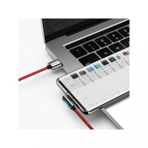 Кабель USB3.1 AM-Type-C M, 1 м, 66W, 90° Червоний, Legend Series Elbow CATCS Baseus