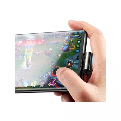 Кабель USB3.1 AM-Type-C M, 1 м, 66W, 90° Червоний, Legend Series Elbow CATCS Baseus
