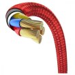 Кабель USB3.1 AM-Lightning M, 2 м, 1.5A, 90° з кольоровою індикацією Червоний, CAL7C Baseus