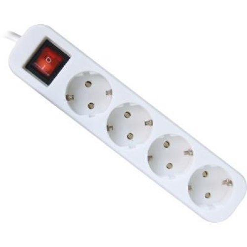 Power filtr 1.8м Defender S418 Выключатель, 4 розетки