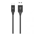 Кабель USB AM-Type-C M, 1.0м, чорний, оплетення, DHC-TC102 HP