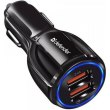 Автозарядка 2xUSB 30W (2xUSB-A) QC3.0 3А UCA-100 чорна Defender