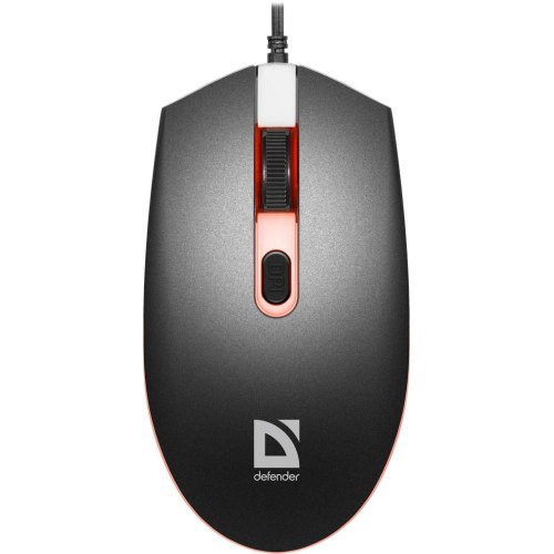 Мишка Defender Dot MB-986, 4 кн. 1600 dpi, 7 кол. підсвітки, чорна