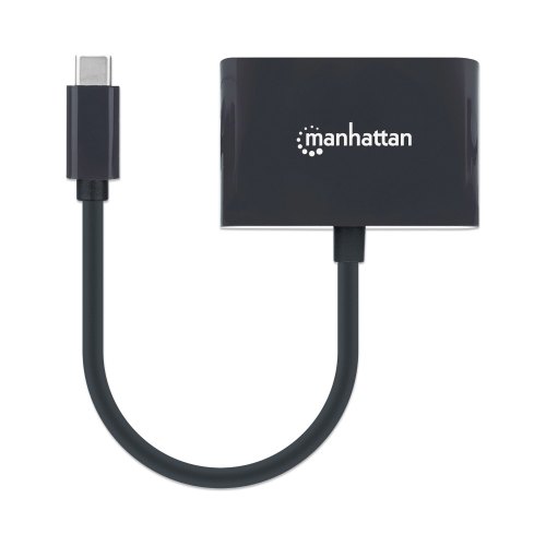 Док-станція USB3.1 Type-C --> DisplayPort(Thunderbolt 3)/PD 60W/ Black Manhattan