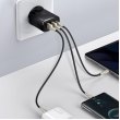 МЗП Baseus Compact Quick Charger 2U+C 30W EU Black