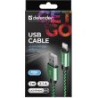 Кабель USB AM-Lightning M, 1.0 м, зелений, 01-03T PRO Defender