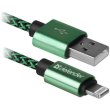 Кабель USB AM-Lightning M, 1.0 м, зелений, 01-03T PRO Defender