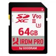 Memory card Secure Digital 64Gb GoodRAM IRDM PRO SDXC V90 UHS-II U3 Retail