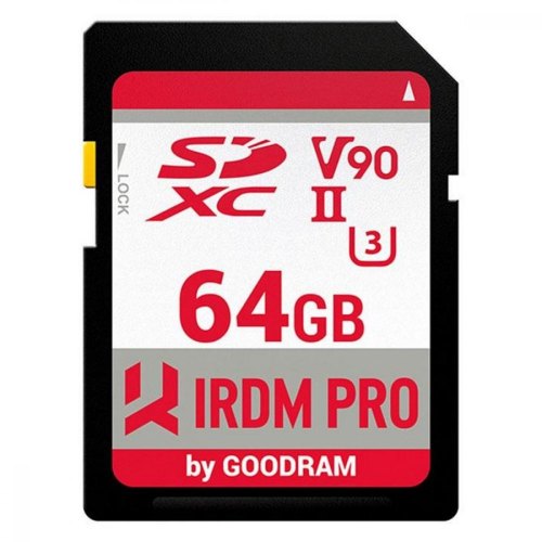 Memory card Secure Digital 64Gb GoodRAM IRDM PRO SDXC V90 UHS-II U3 Retail