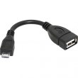 Перехідник OTG micro USB M - USB AF, 8см