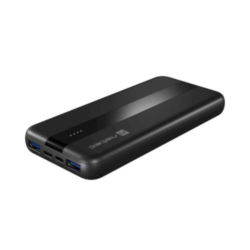 УМБ Natec 10000mah Trevi SlimQ 2xUSB QC 3.0 20W +PD Type-C18W чорна