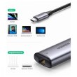 Перехідник USB3.1 Type-C --> Ethernet RJ45 1000Mb CM275 cірий Ugreen