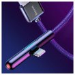 Кабель USB3.1 AM-Lightning M, 1 м, 1.5A, 90° з кольоровою індикацією Пурпуровий, CAL7C Baseus