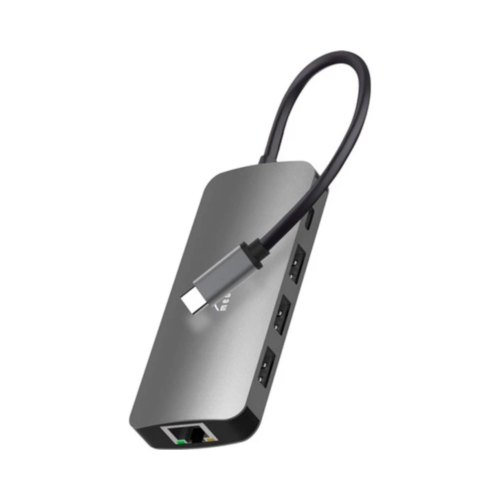 Док-станція USB3.1 Type-C --> HDMI/USB 3.0x3/RJ45/SD/MicroSD/PD 100W Hub Pro 8-in-1 Media-Tech