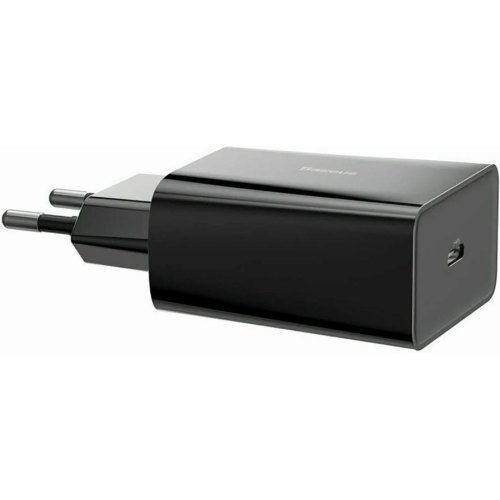 Зарядний пристрій 1xUSB 20W (USB-C) Чорний  Baseus