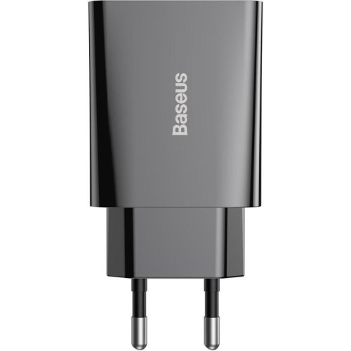 Зарядний пристрій 1xUSB 20W (USB-C) Чорний  Baseus