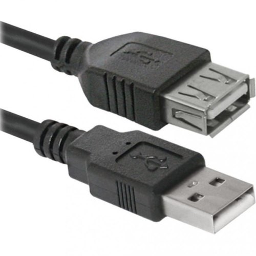 Кабель USB AM-AF (продовжувач), 1.8 м чорний USB02-06 Defender