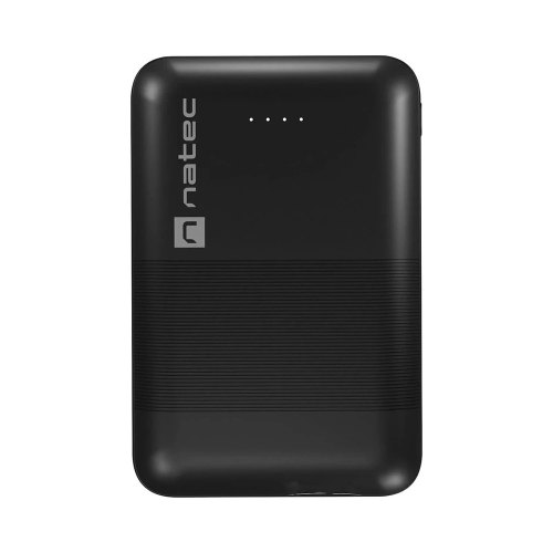 УМБ Natec 10000mah Trevi Compact 2x USB-A + 1x USB -C Black чорна