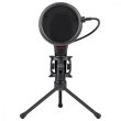 Ігровий стрім мікрофон Redragon Quasar GM200 USB, підставка, кабель 1.5м