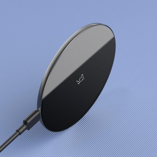 Бездротовий зарядний пристрій Baseus 15W + кабель Type-c чорний (WXJK-B01)