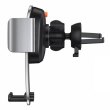 Автомобільне кріплення для смартфона 4.7-6.7 Gravity Control Clamp (На решітку) Baseus Чорне