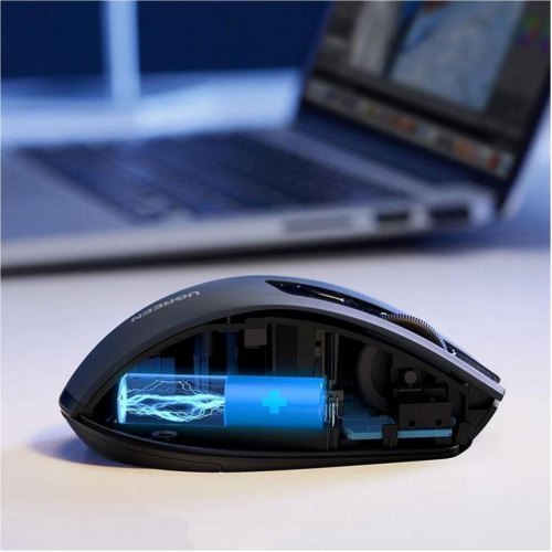 Мишка UGREEN 2.4GHz MU006, бездротова, 4000dpi., 4кн.,Silence Design, Сіра