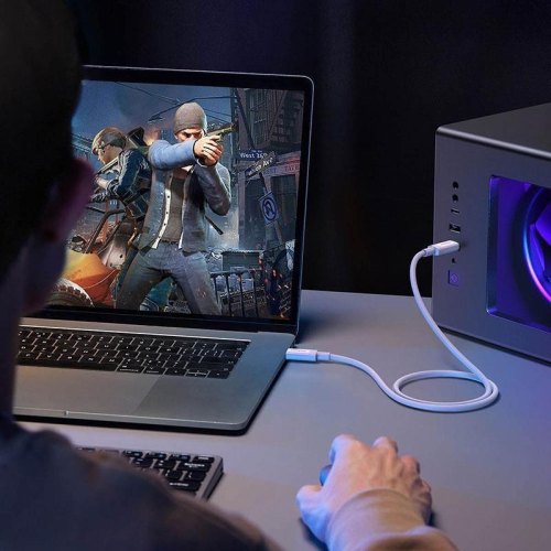 Кабель USB 4.0 Type-C M-M, 0,8 м, (20V/5A), (100W) 40Gbps 8K@60Hz US506 Ugreen Білий