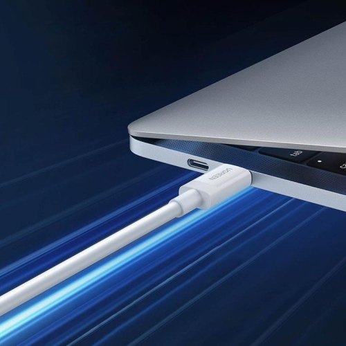 Кабель USB 4.0 Type-C M-M, 0,8 м, (20V/5A), (100W) 40Gbps 8K@60Hz US506 Ugreen Білий