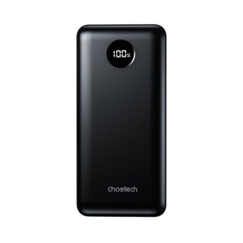 УМБ Choetech 20000mAh, PD3.0 45W USB-C, QC3.0, 2хUSB-A 22.5W, Li-pol чорна