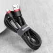 Кабель USB 2.0 AM-Type-C M, 3 м, (20V/3A), (60W) Червоний-Чорний, CATKLF-U91 Baseus
