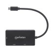 Док-станція USB3.1 Type-C --> HDMI/DVI-I/VGA Black Manhattan