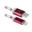 Кабель для iPhone 5/6/Ipad 4, 1.0м, Defender, червоний, ACH03-03LT