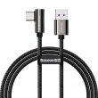 Кабель USB3.1 AM-Type-C M, 2 м, 66W, 90° Чорний, Legend Series Elbow CATCS Baseus
