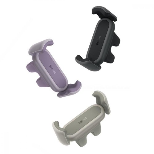 Автомобільне кріплення для смартфона 4.7-6.7 Steel Cannon 2 (На решітку) Baseus Чорне