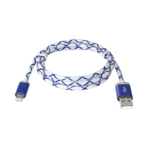 Кабель для iPhone 5/6/Ipad 4, 1.0м, Defender, синій, ACH03-03LT
