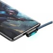 Кабель USB3.1 AM-Type-C M, 2 м, 66W, 90° Синій, Legend Series Elbow CATCS Baseus