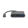Док-станція USB3.1 Type-C --> USB3.0/HDMI/USB-C (F) black Manhattan